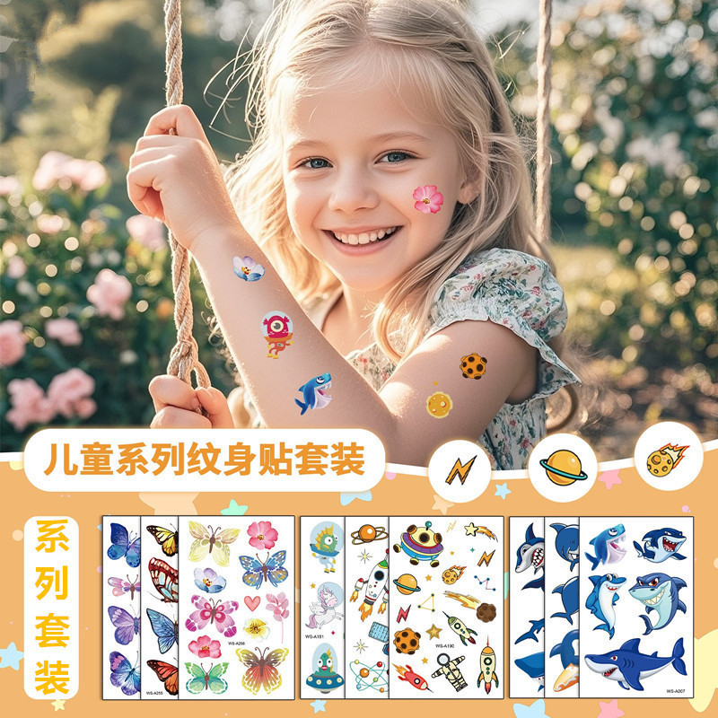 Cross-Border New Butterfly Tattoo Stickers Waterproof and Sweat-Proof Kidsren's Cartoon Colorful Watermark Stickers Temporary Tattoo Stickers Cross-Border New Butterfly Tattoo Stickers Waterproof and Sweat-Proof Kidsren's Cartoon Colorful Watermark Stickers Temporary Tattoo Stickers