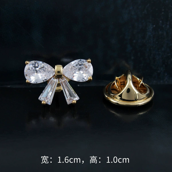 Water Drop Bow-Champagne Gold 021