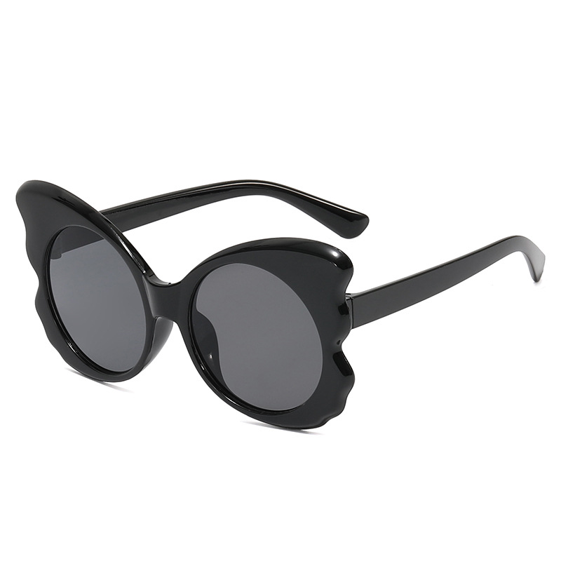 Caja grande en forma de mariposa Gafas de sol vintage modernas Gafas de sol punk de moda europea y americana