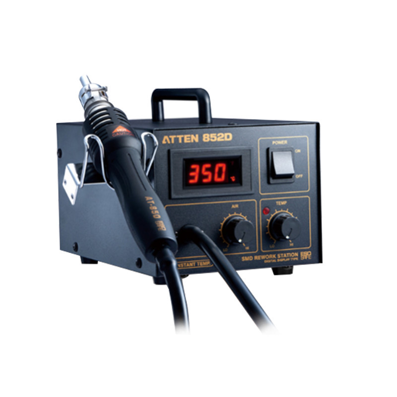 安泰信AT852D550W大功率数显热风枪热风拆焊台LED显示调温拔焊台