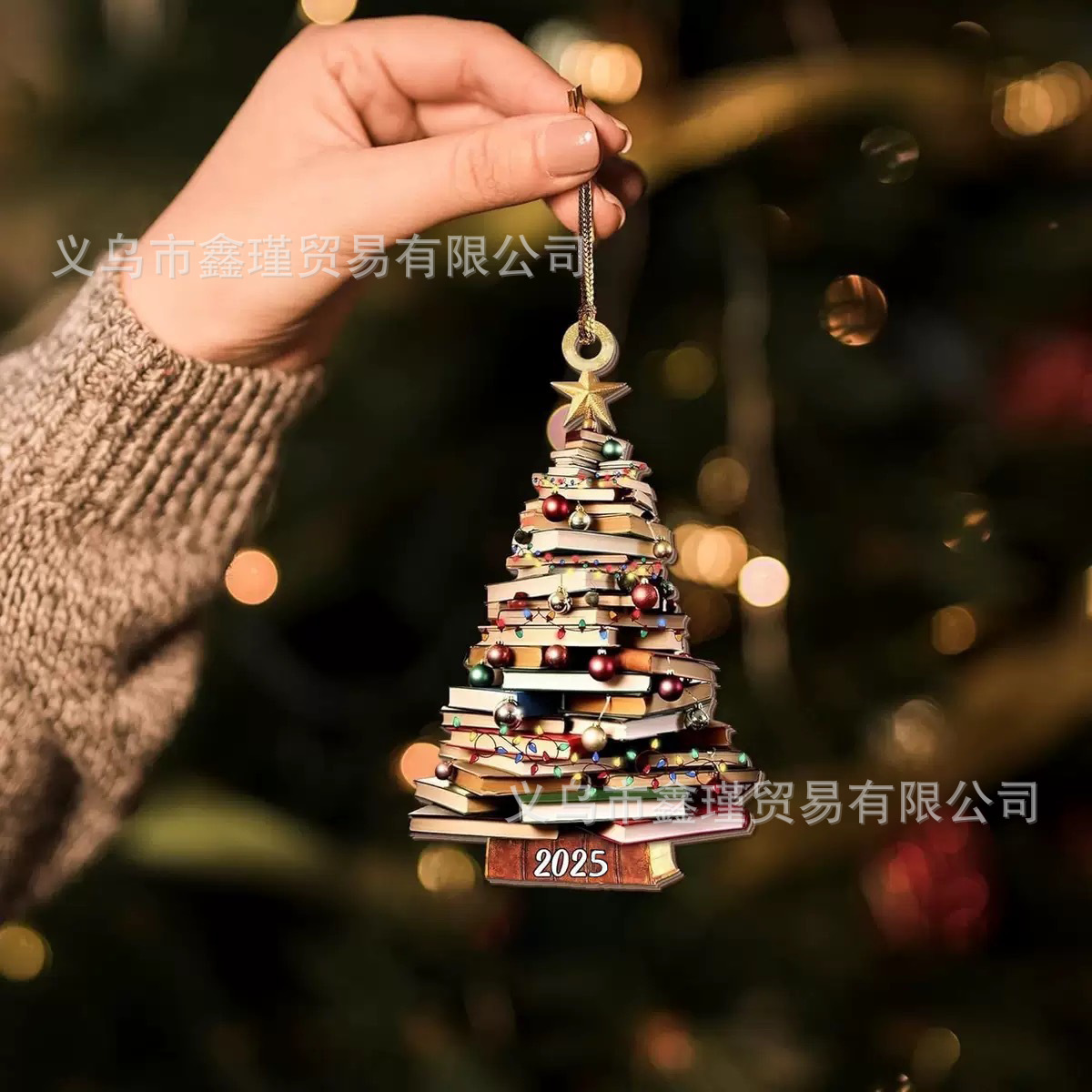 Transfronterizo nuevo creativo árbol de Navidad coche colgante Navidad acrílico decoración vacaciones decoraciones para el hogar image 36