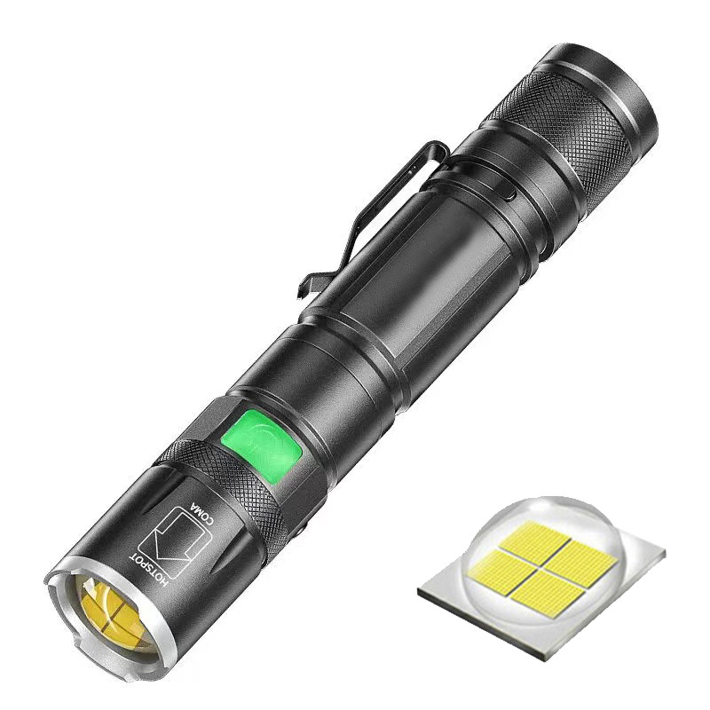 Linterna P50 transfronteriza luz fuerte remoto USB recargable zoom al aire libre portátil hogar emergencia multifunción linterna