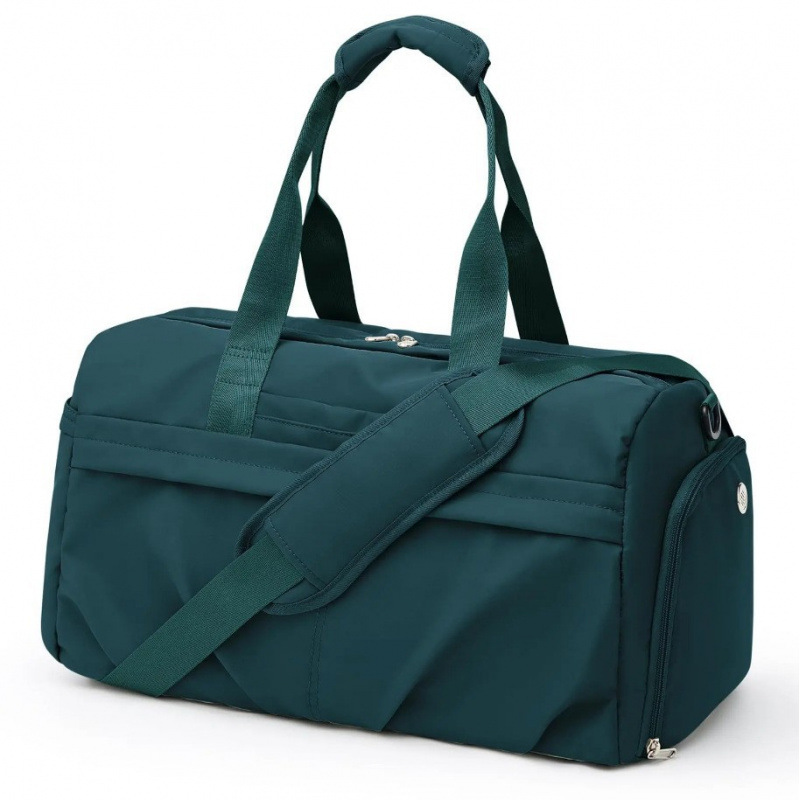 Bolsa de fitness transfronteriza en stock con zapatos de compartimiento bolsa deportiva de viaje impermeable bolsa portátil con manga de barra de tracción de yoga