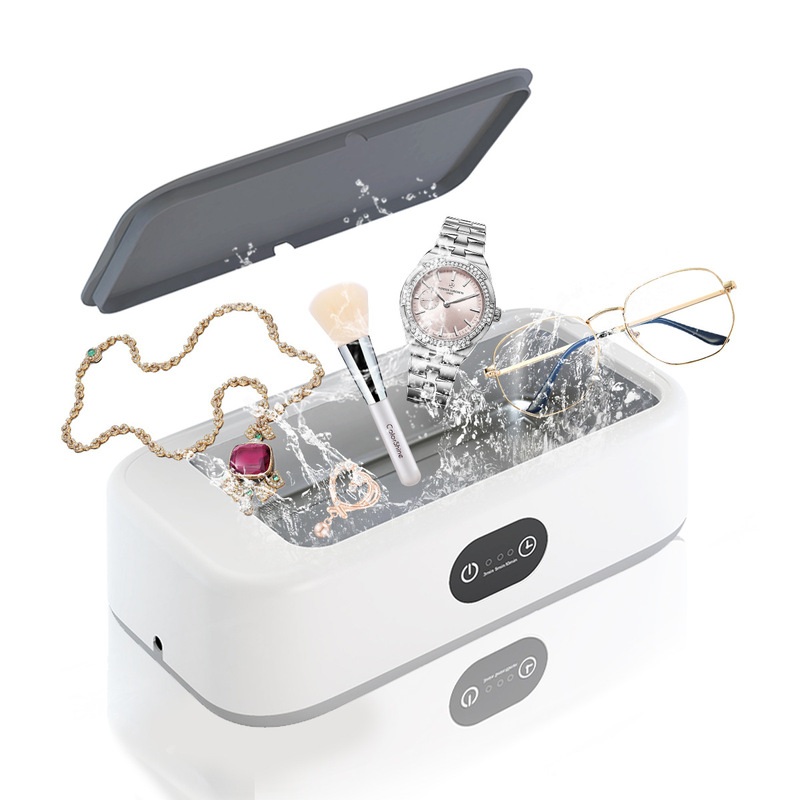 Ultrasonic Glasses Cleaning Machine Portable Mini Eye Washing Machine Household Braces Jewelry Cleaning Device Wholesale Gifts