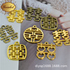 Golden box, metal pendant, wholesale