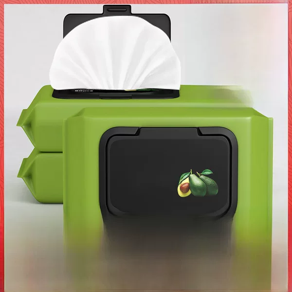 Avocado Plant Extract Facial Cleansing Wipes Disposable Portable Wet Wipes for Eye, Lip, and Face Cleaning Lazy Cleansing Wipes