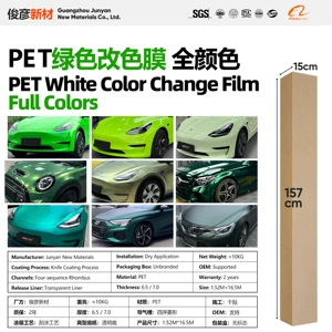 PET Avtomobil rəngini dəyişən Yaşıl seriyalı vinil plyonka, Man Zümrüd Aqat Yaşılı