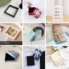 Fashionable and beautiful gift box, simple and convenient, compact dustproof storage box, jewelry earrings, ring jewelry box wholesale