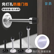 门挡免打孔门顶限位器加高门阻玻璃门挡入户防撞橡胶门碰墙装地装