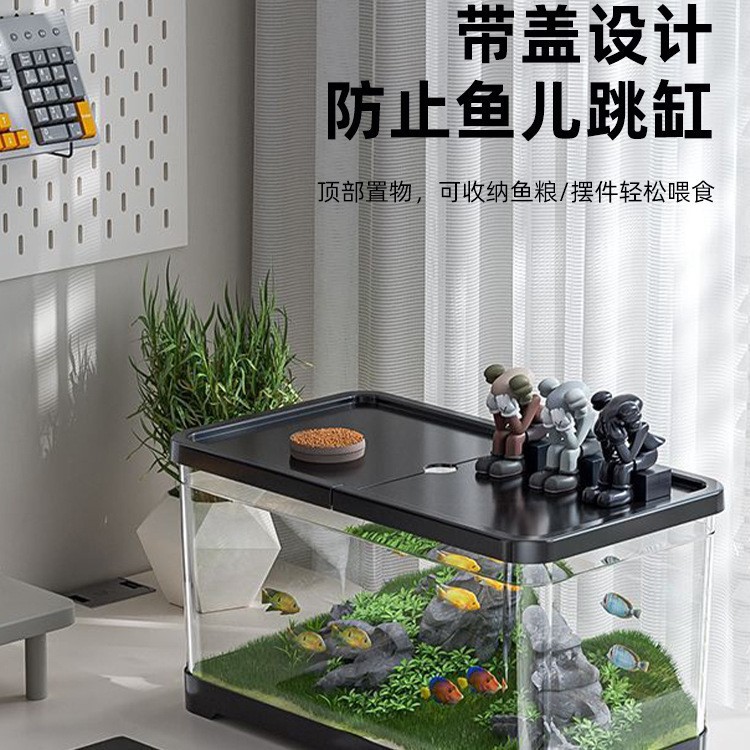 Plastic transparent acrylic glass aquarium