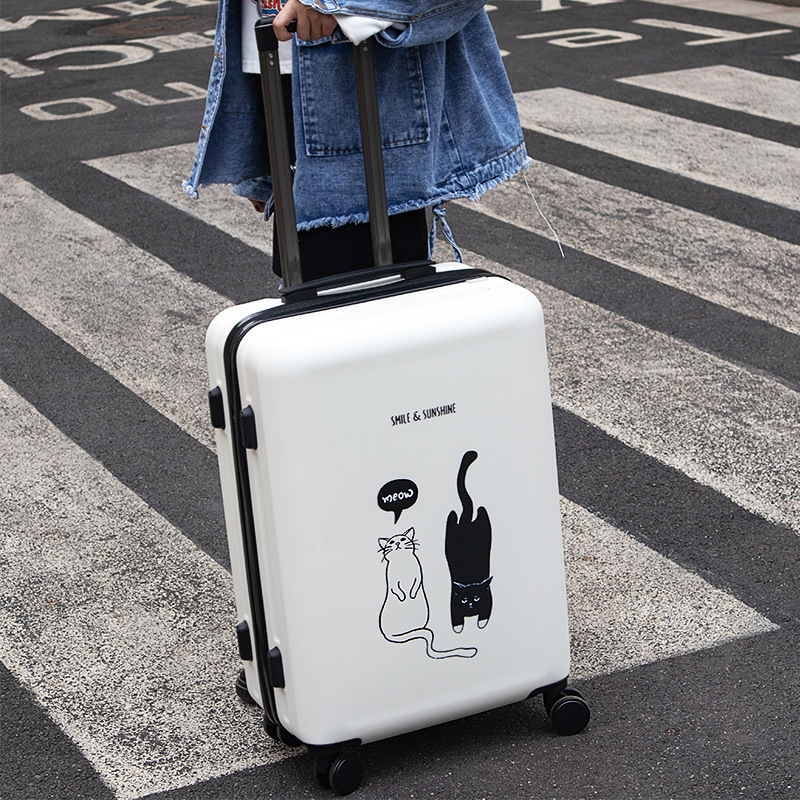 Matte Anti-Scratch Student Travel Suitcase with Password Lock, Lightweight, Popular among Influencers, with Universal Wheels, Can Be Printed with Logo Matte Anti-Scratch Student Travel Suitcase with Password Lock, Lightweight, Popular among Influencers, with Universal Wheels, Can Be Printed with Logo