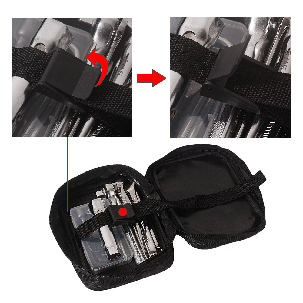 Cross-Border Hot-Selling Universal Off-Road Motorcycle Rear Mud-Blocking Nylon Bag Dust-Proof Bag Modified Tool Bag