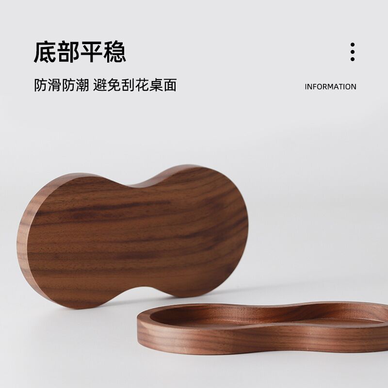 Prensa de polvo base nogal 51mm polvo prensa martillo almacenamiento rack 58mm paño polvo prensa polvo pad café aparato de madera maciza