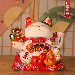 Lucky Cat Large Decoration Shop Opening Electric Shaker Large Japanese Ceramic Creative Gift Cashier Decoration