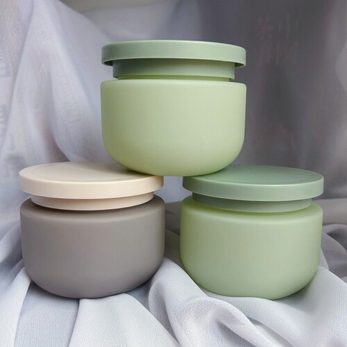 250g cosmetic cream bottle injection molded thick wall frosted plastic bottle wide mouth hair mask hair wax gel cream bottle