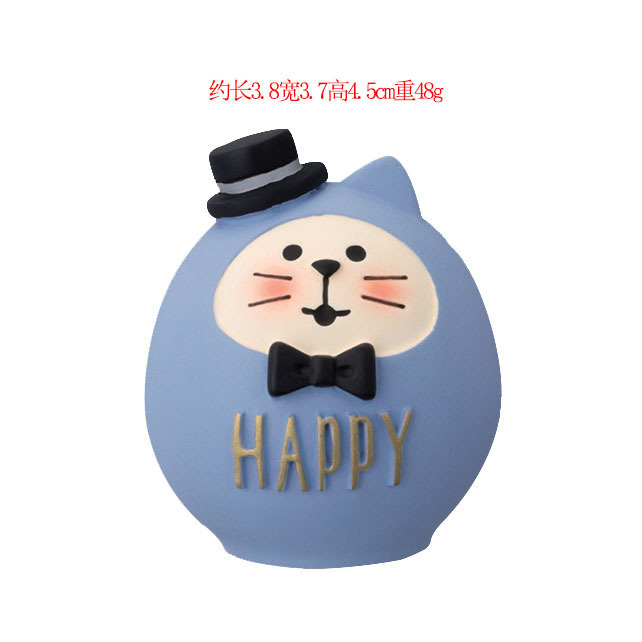 日本式猫ゼカ幸福バレンタインデー結婚プレゼントバラ猫ケーキ装飾樹脂工芸品小物|undefined