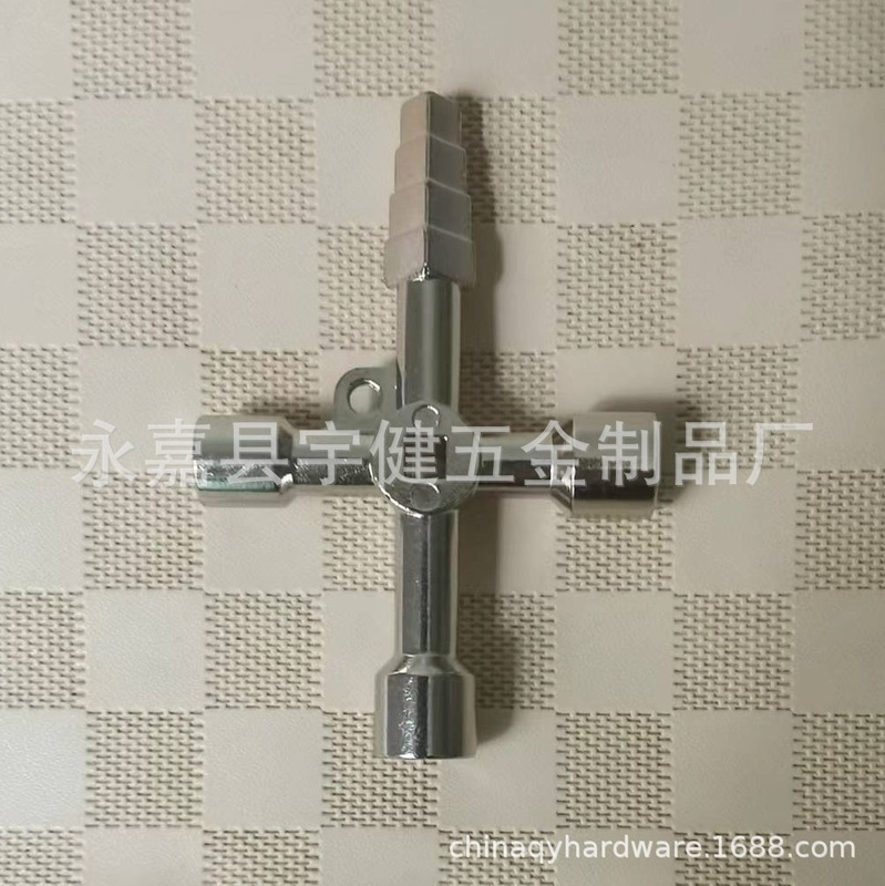 標準フォーインワン多機能キー、電気制御キャビネットエレベーターキー、水道メーターバルブ亜鉛合金キー|undefined