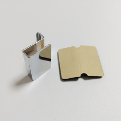 Glass cabinet door handle door clip with adhesive backing Acrylic door handle iron glass door clip