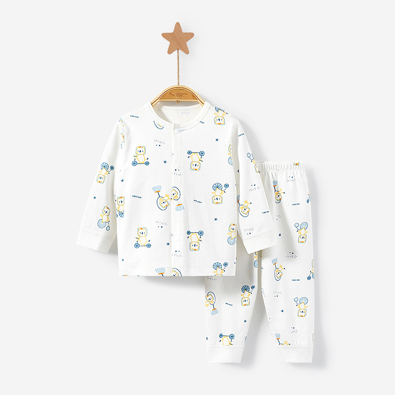 Ropa interior para niños traje primavera, otoño e invierno bebé puro algodón tocando fondo niños y niñas dividir ropa de abrigo ropa de otoño bebé pantalones largos