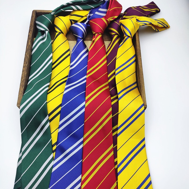 Snake Yard Striped Tie-Free Jk Shirt College Style Accessories Harry Potter Suitable for Universal Studios Equipment Women