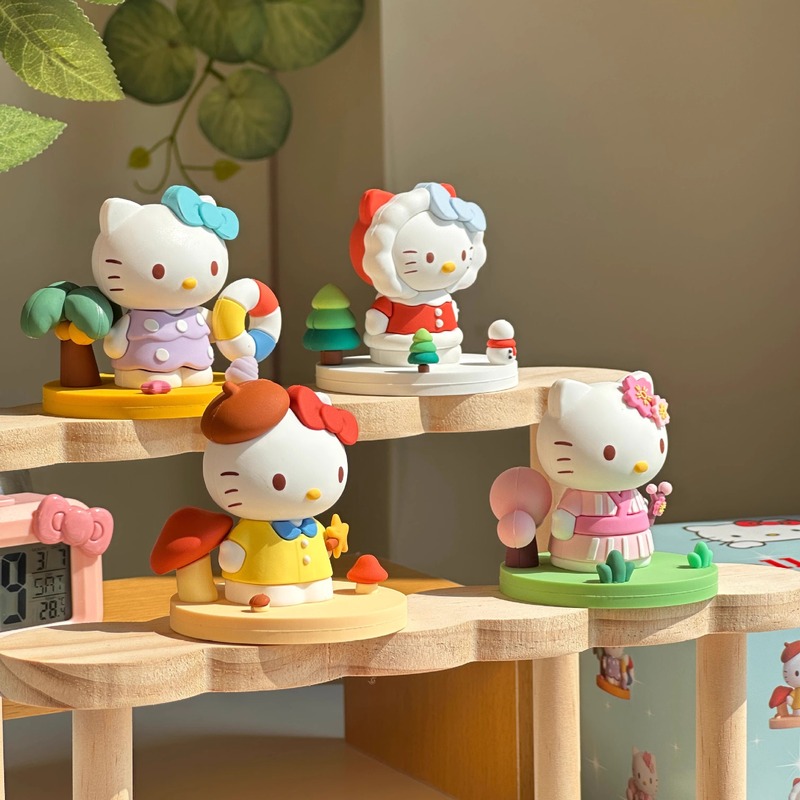Douyin Xiaohongshuの人気モデル、スピリチュアルなハローキティハローキティブラインドボックス樹脂ドロップシッピング|undefined