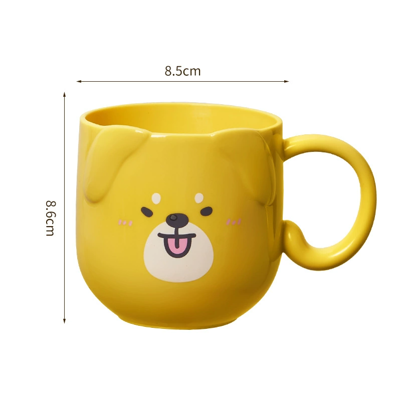 children's cartoon toothbrush and mouthwash set, cute animal cup 201–300 ml, 3-color options