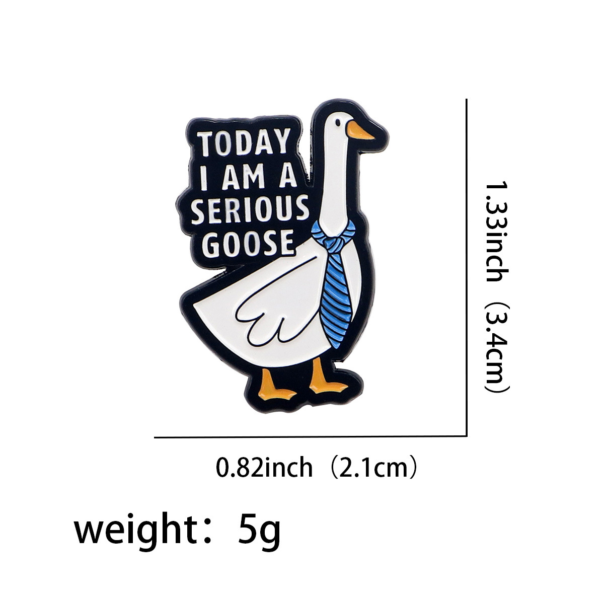 8g Weight Brooches Classification Casual, Daily Occasion Zinc alloy Material Swan, Letter Pattern All Seasons Season Unisex Gender Enamel Design Cute Style Cute Pin Swan Letter Zinc Alloy Enamel Unisex Brooches 5