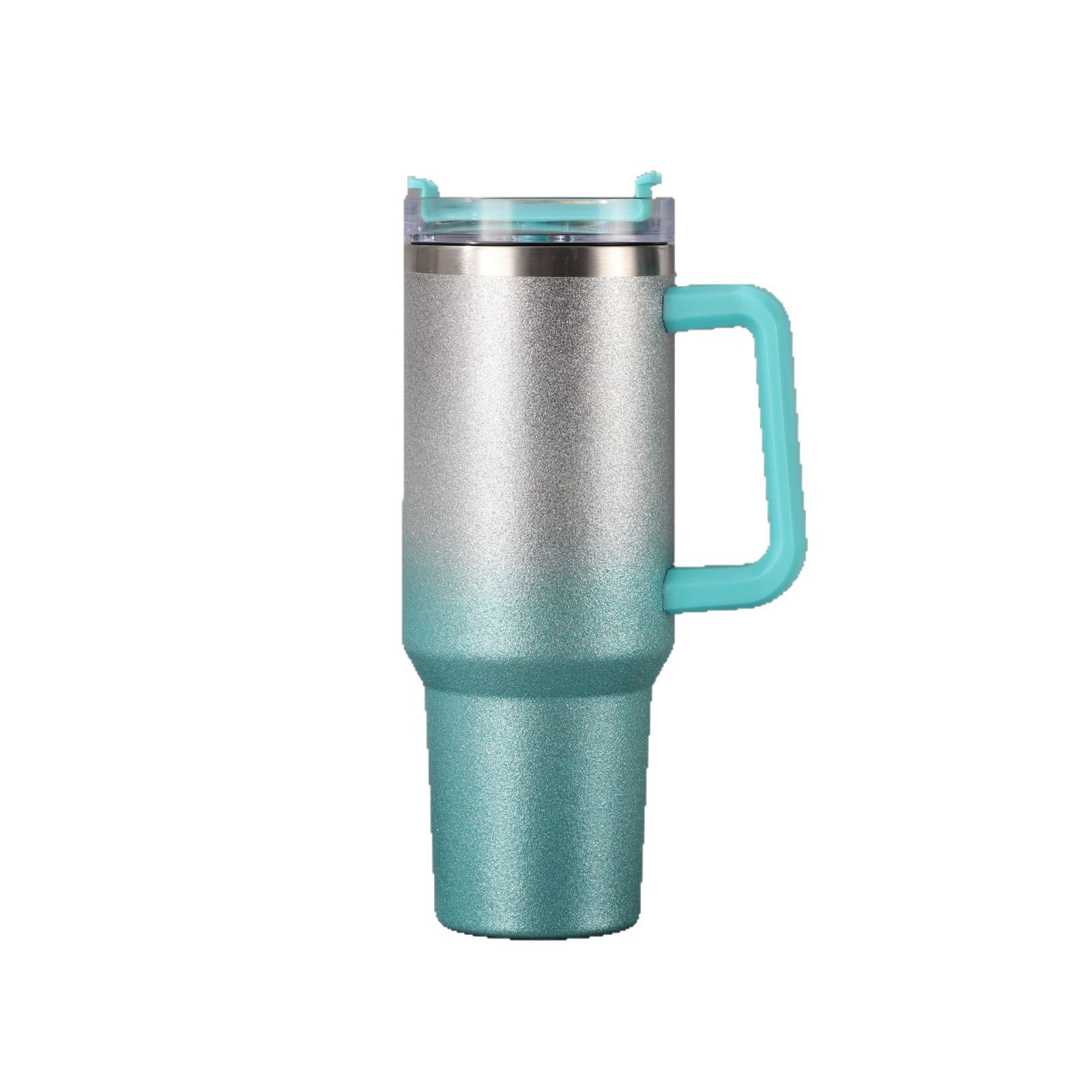 Nuevo acero inoxidable transfronterizo 304 40OZ taza de automóvil gradiente pintura de diamante de alto valor facial taza de hielo al aire libre seguro portátil