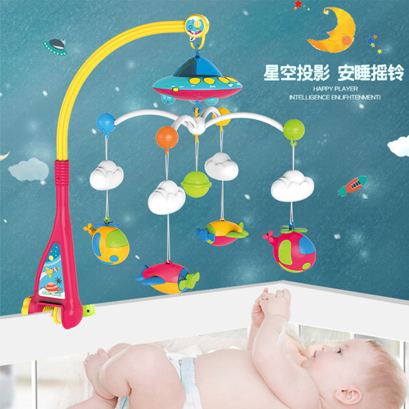 【】嬰兒玩具音樂2個月旋轉寶寶玩具新生兒床鈴搖鈴0-1歲益智