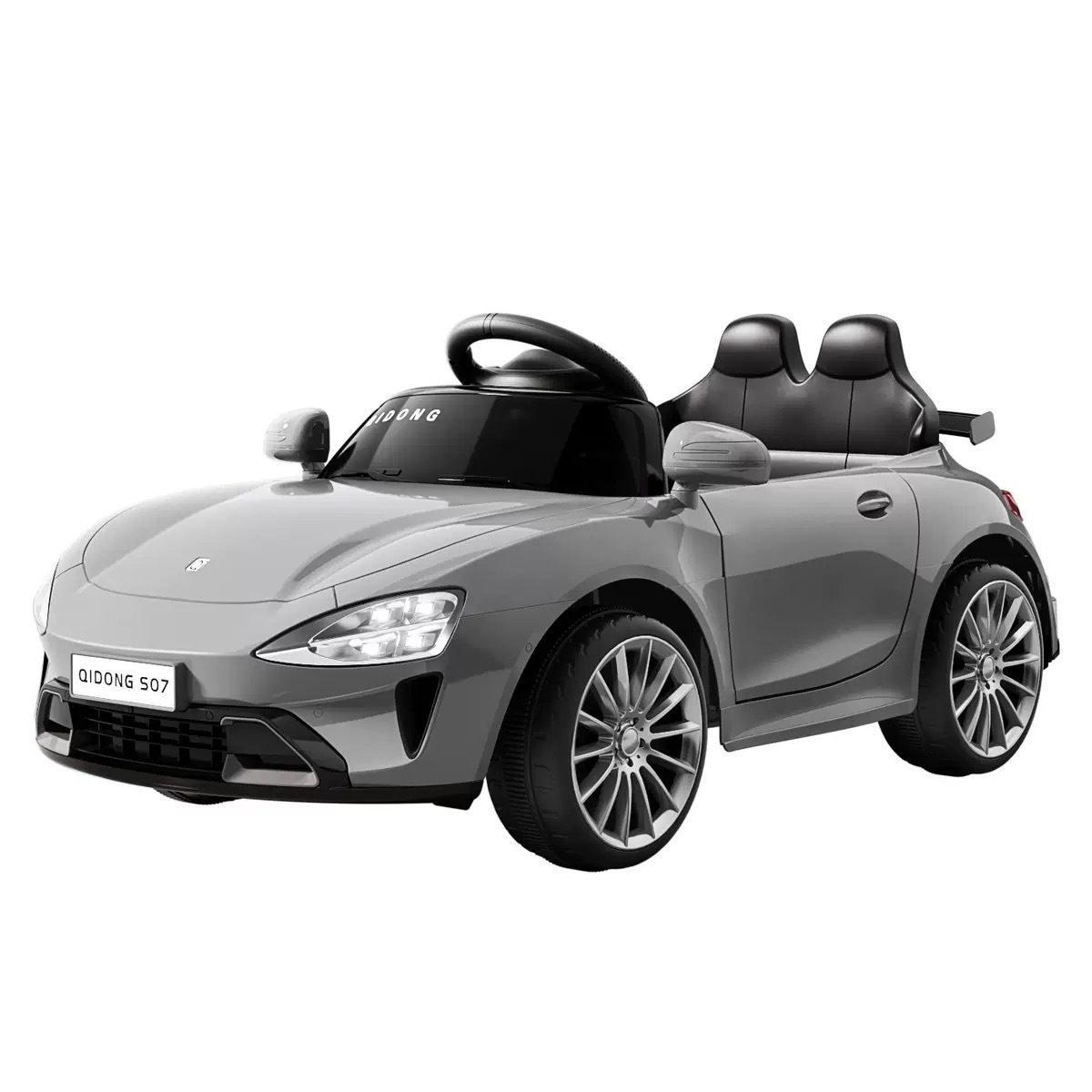 Juguetes para niños de cuatro ruedas eléctricos para niños se pueden sentar en niños y niñas, coche de control remoto de cuatro ruedas recargable para niños Bluetooth image 6