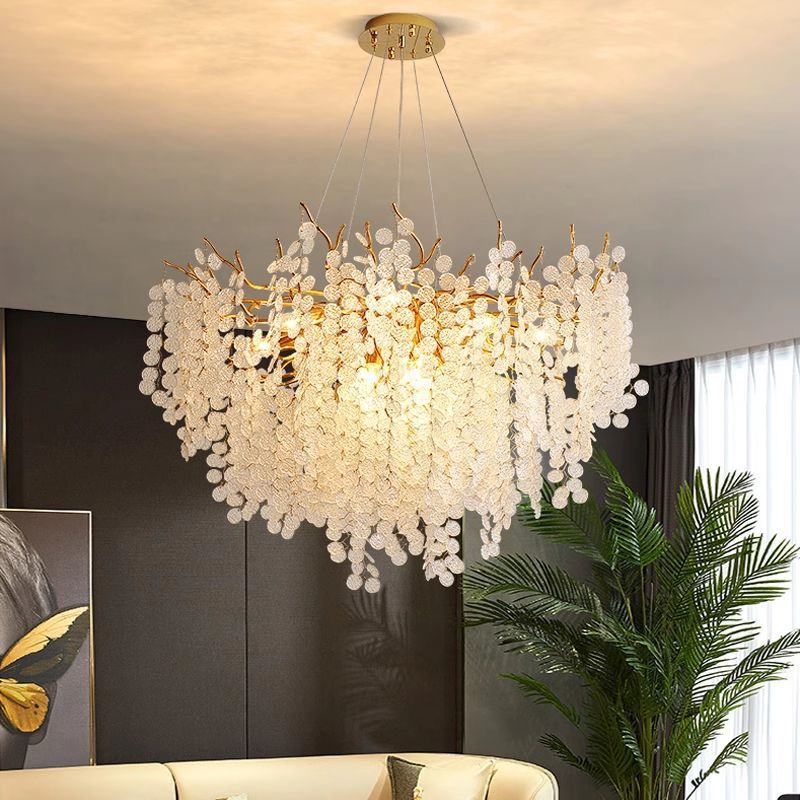 Living Room Crystal Lamp French Money Tree Branch Chandelier Modern Minimalist Bedroom Restaurant Luxury Elegant Bedroom Hall Lamp Living Room Crystal Lamp French Money Tree Branch Chandelier Modern Minimalist Bedroom Restaurant Luxury Elegant Bedroom Hall Lamp