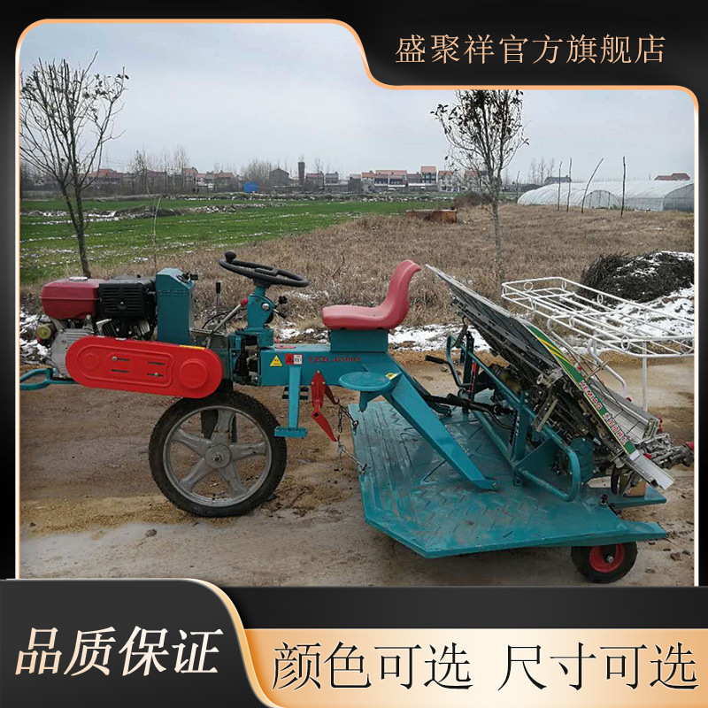 盛聚祥乘坐式柴油插苗机 深插禾机 6-8行稻子插秧设备水稻插秧机