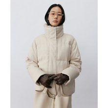 边也Bie可拆卸进口水貂毛毛领羽绒服女新款90白鸭绒立领保暖外套