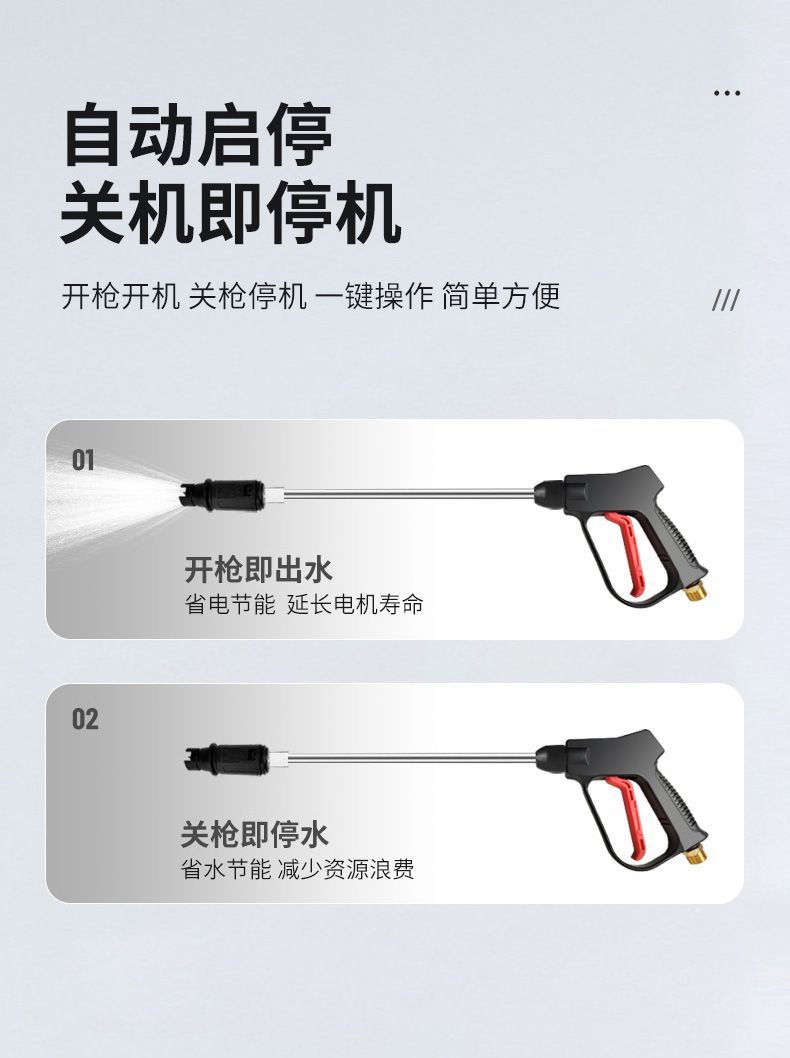High-Power Car Washing Machine Portable High-Pressure Car Washing Machine Household 220V Fully Automatic Washing Machine Car Washing Machine Car Washing Pump