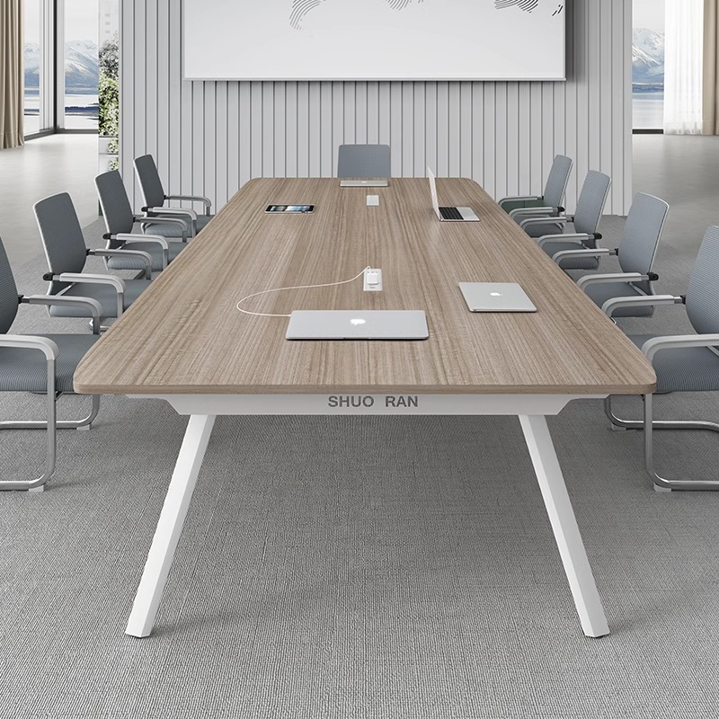 Desk Conference Table Long Table Simple Modern Conference Room Workbench Small Negotiation Office Table and Chair Combination