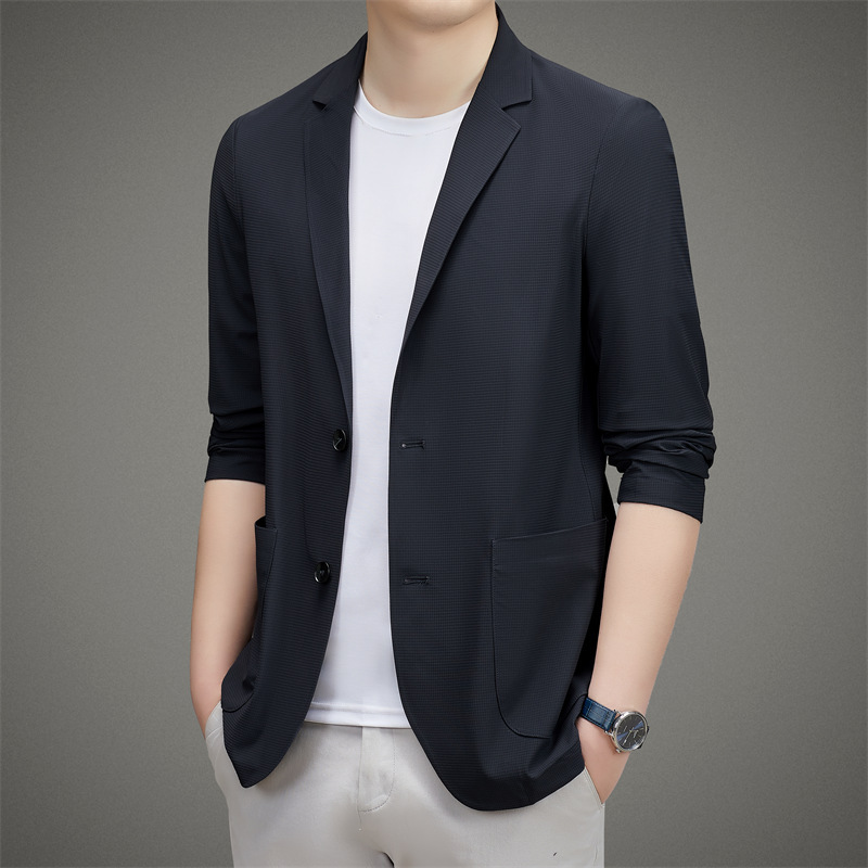 Single Suit Men's Spring and Autumn New Light Business Suit Fashion Casual Men's Middle-aged Dad Jacket Jacket Men