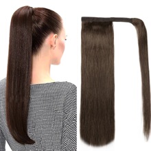 ɫ˰lħgNRβWQStraight Human Hair Ponytail