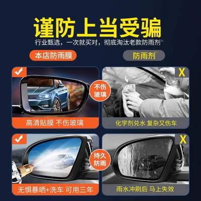 Rearview mirror rainproof sticker, Day