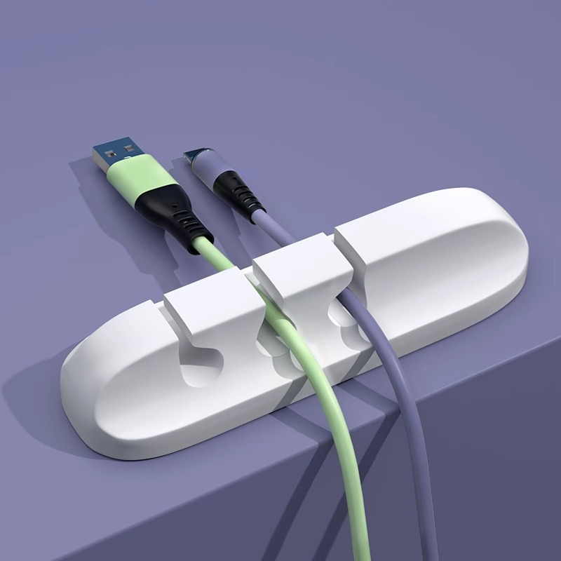 cable de datos cable de escritorio cable de carga protector de almacenamiento cable de ratón autoadhesivo auricular bobinador fijo clip image 7