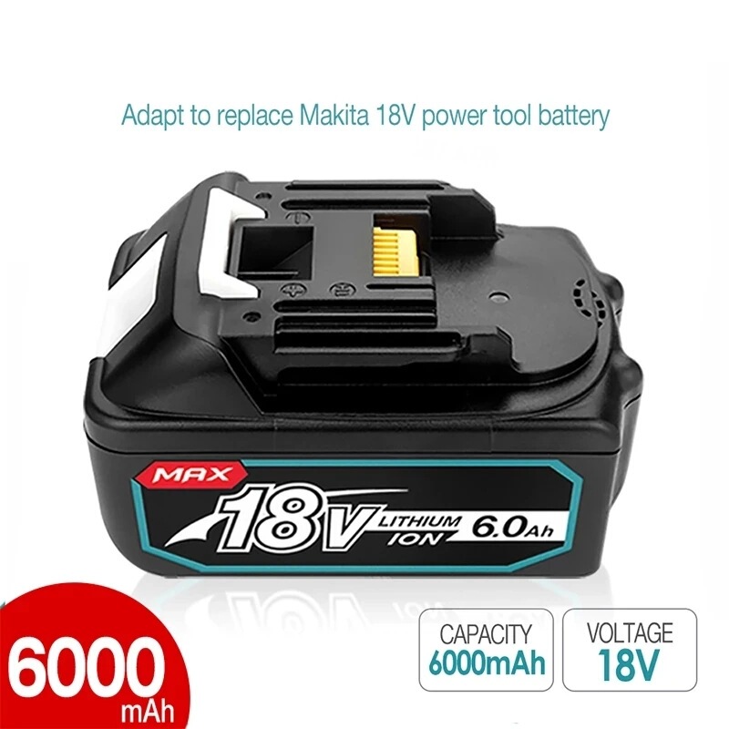 牧田bl 1860 bl1830無線電動工具電池18v6000mahリチウム電池に適合|undefined