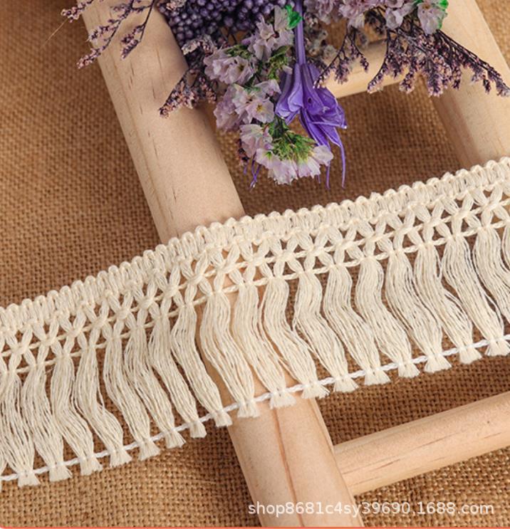 スポット綿タッセル織りリボン家の装飾工芸品カーテンカーペットソファ diy レースアクセサリー|undefined