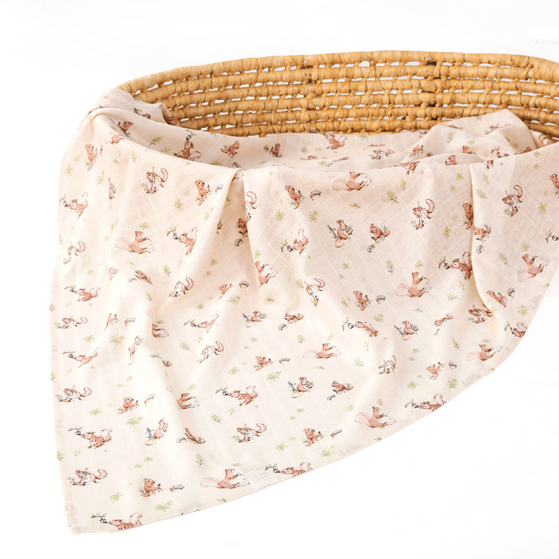 Bebé muslin gasa toalla de baño edredón toalla de verano toalla cuadrada bolsa de recién nacido manta de una sola cubierta manta abrazo tipo a