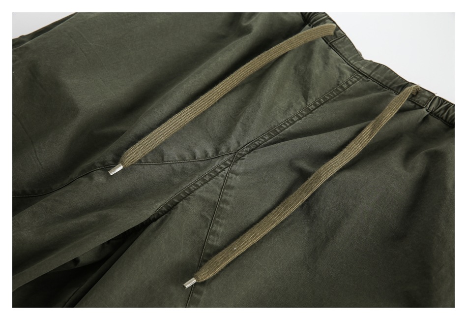 OUSWE China-Chic gewaschene gebrauchte Overalls Herren lockere und vielseitige gerade Freizeithose Deckhose RK67_voghion.com