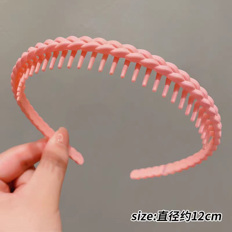 20#磨砂辫子粉色