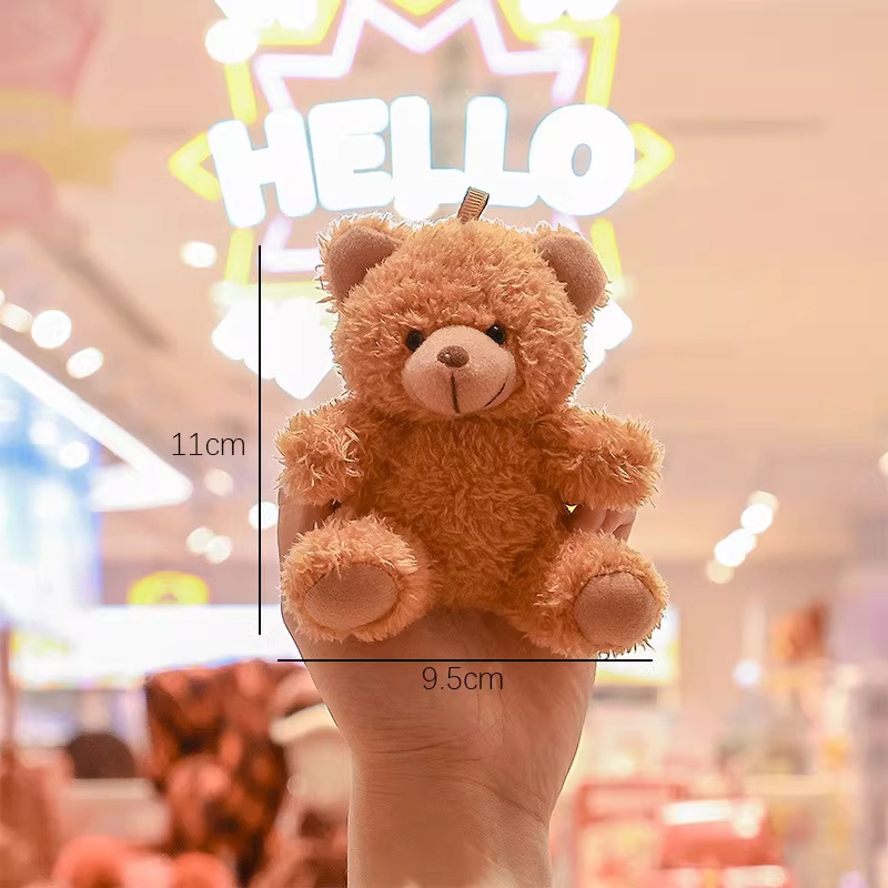 Juguetes de peluche trajes suéter osos colgante llavero adorable Teddy Bear bolso colgante pequeño regalo