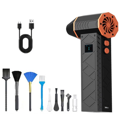 Mini Fan Handheld Electric Mühərrik alətləri - black-orange-violent-fan-10000-mah-battery
