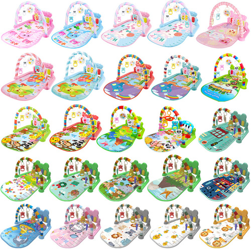 Cross-border baby foot piano toy baby music fitness stand newborn 0-1 year fitness equipment