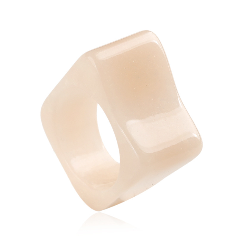 Fashion Geometric Acrylic Wide Ring Wholesale display picture 17
