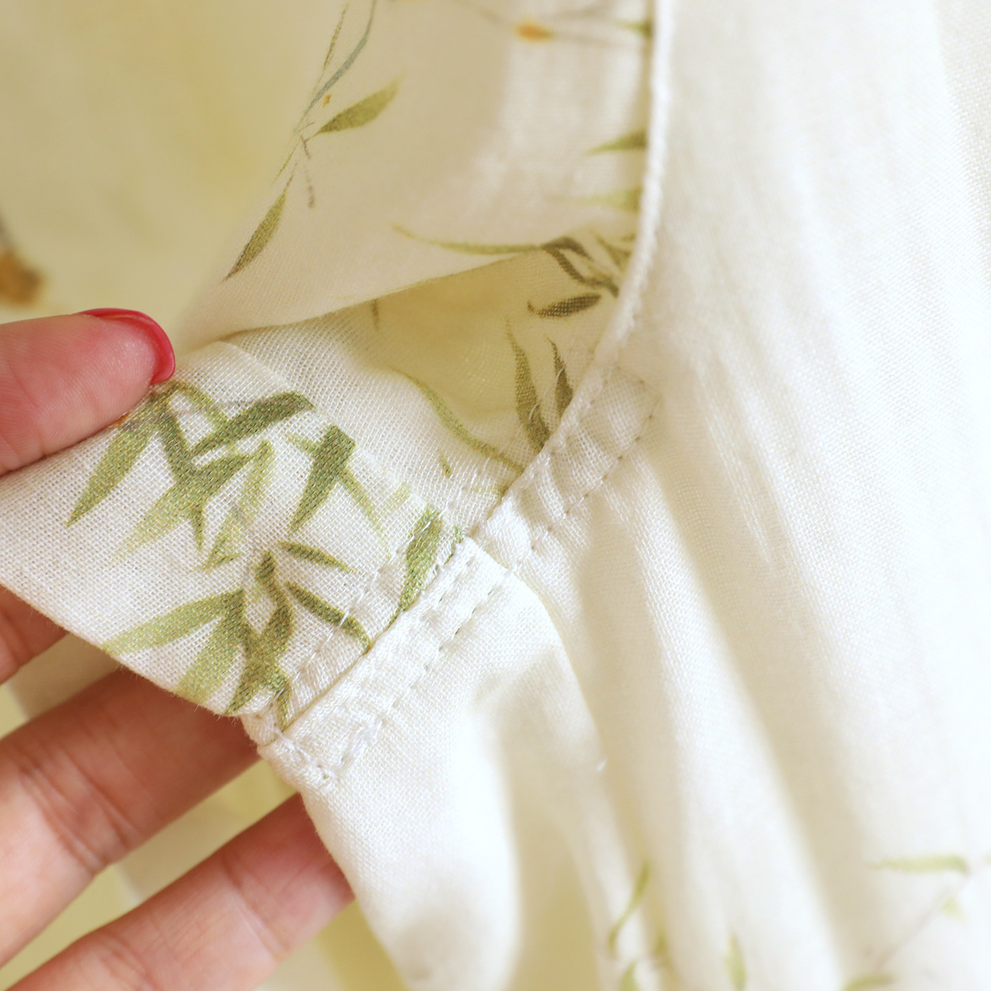 2026 Frühjahr/Sommer Neues Damen-Pyjama-Set 100% Baumwollgaze Chinesischer Stil Rundhals Dünne Ärmel Lange Hose Lose Hauskleidung – Detail 20