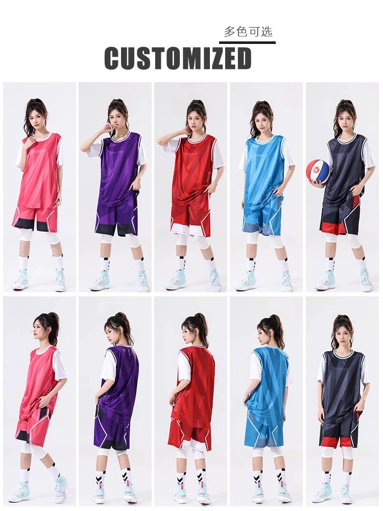 Summer football uniform for training for students, laundry basket, basketball uniform, with short sleeve, custom-made, for beloved